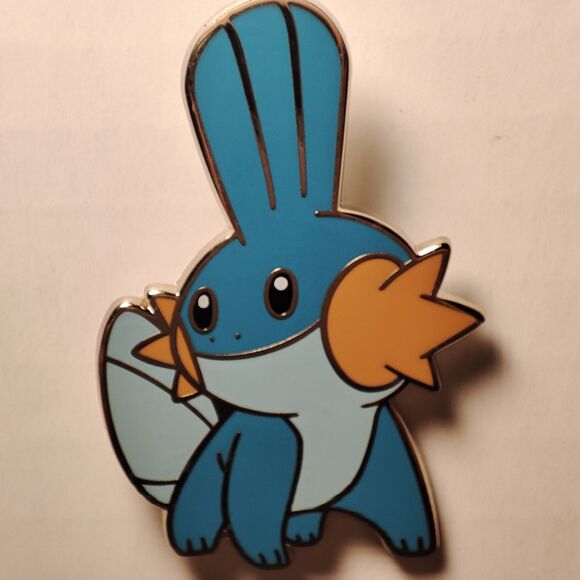 Pokemon Mudkip Enamel Pin Official Nintendo Collectible Lapel Pin Badge Figure - Picture 1 of 3